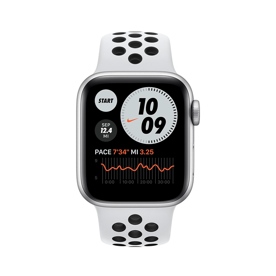 Apple Watch 6 44mm Nike edition Aluminum Case with Sport Band - White-2