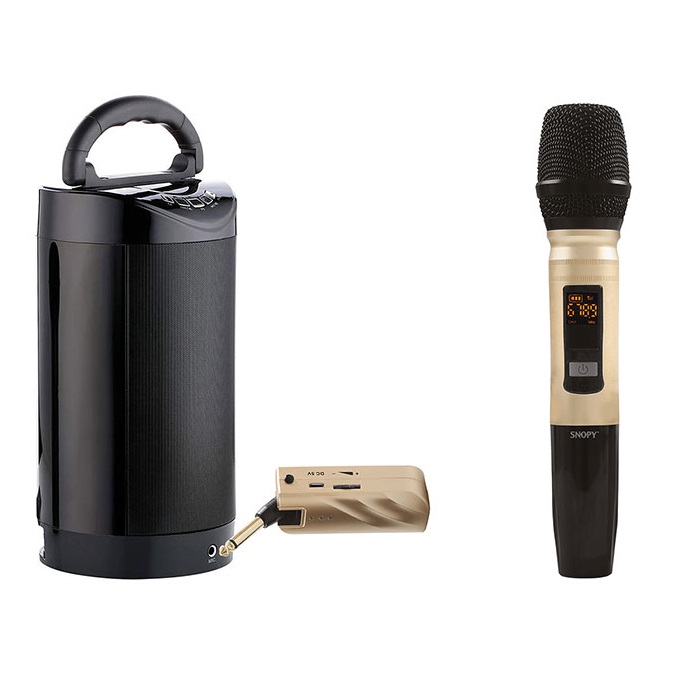 Bežični UHF mikrofon Snopy SN-U22 Crno (2)