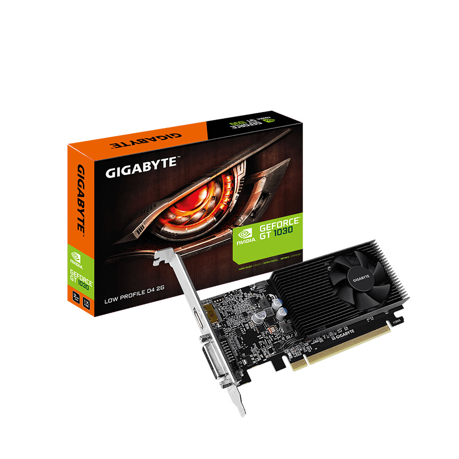 GIGABYTE VGA GV-N1030D4-2GL nVidia GeForce GT 1030 2GB DDR4 64bit DVI HDMI low profile GVN103D42L-00-G