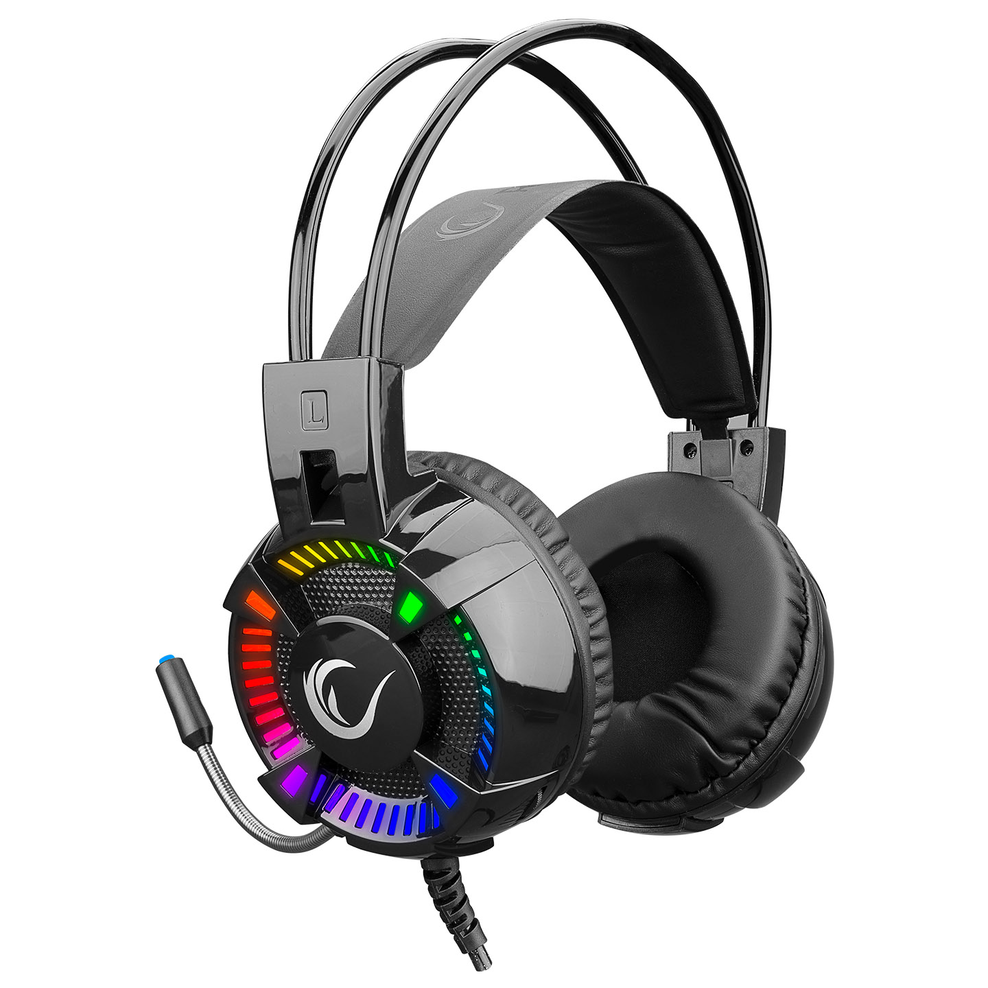 Gaming slušalice Rampage STYLES 7.1 RGB sa mikrofonom crne (2)