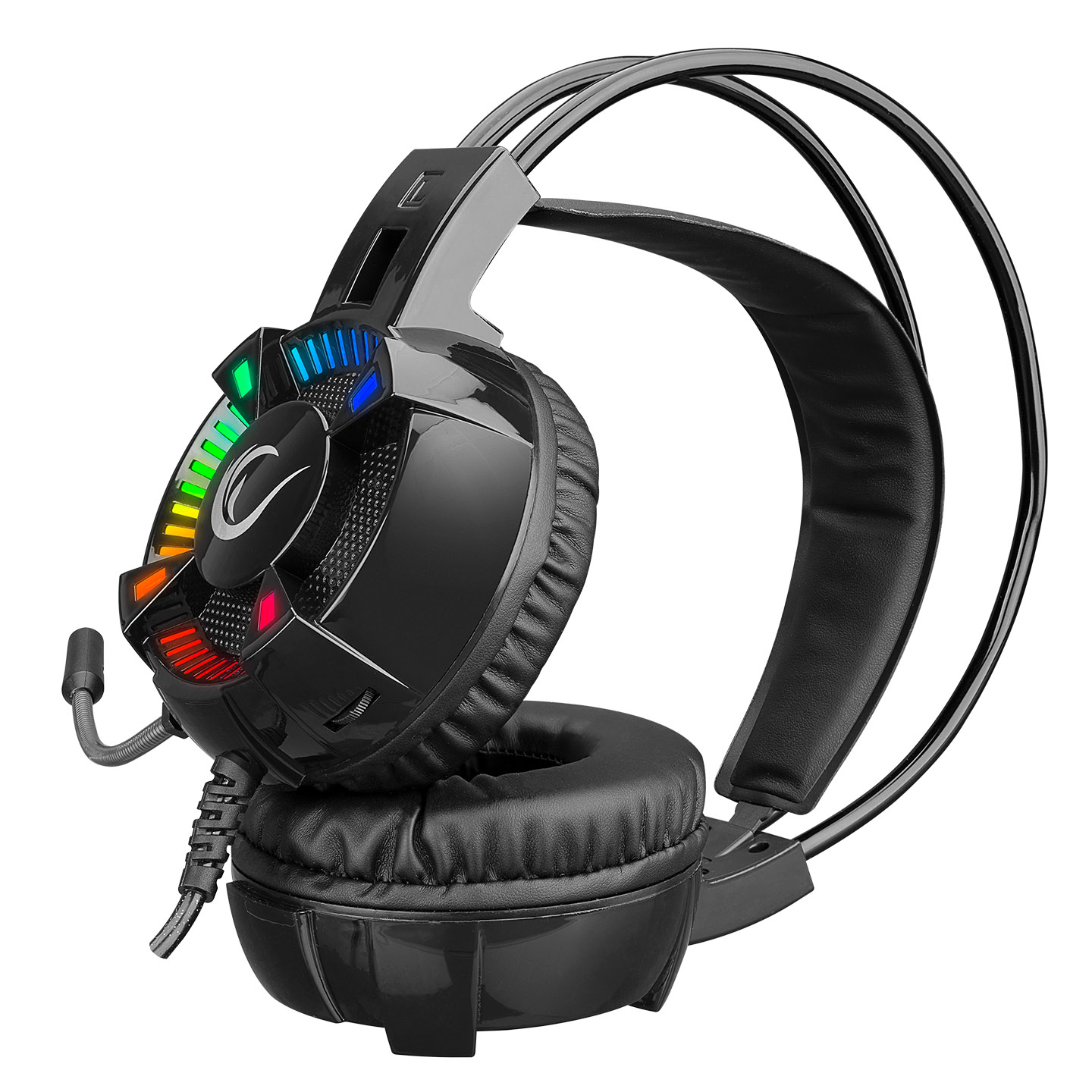 Gaming slušalice Rampage STYLES 7.1 RGB sa mikrofonom crne (3)