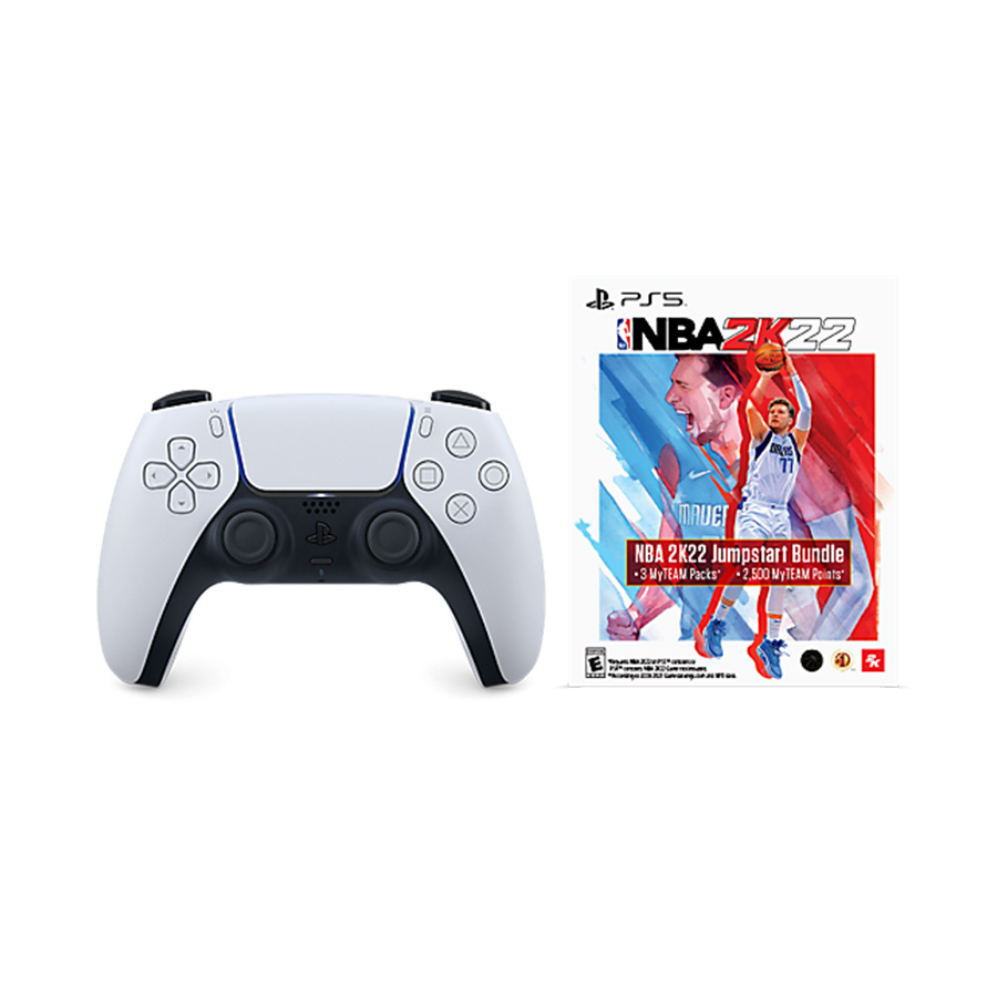 PS5 Dualsense Wireless Controller + NBA2K22 Jumpstart (1)