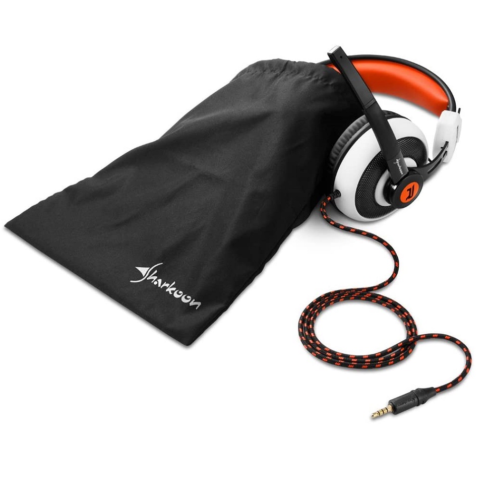 Slušalice sa mikrofonom SHARKOON gaming RUSH ER2 white, stereo, 2x 3,5mm (3)